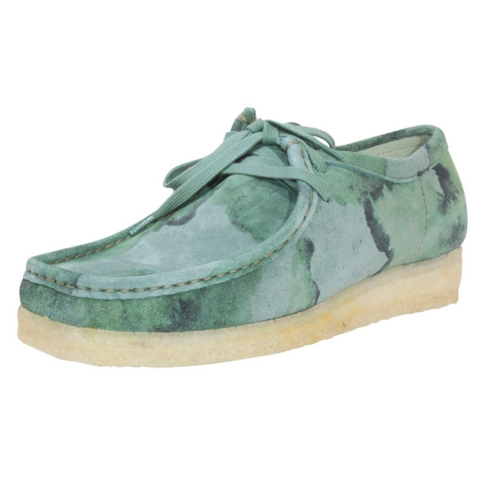 Clarks Originals Men's Wallabee Oxfords Shoes Green Camo Sz 11 M 26164634